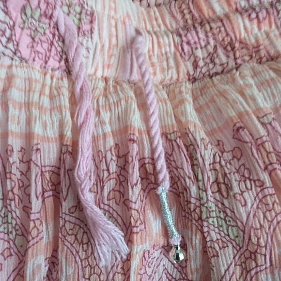 Vintage Ralph Lauren 100% Silk Pink Paisley Maxi Skirt – Boho Fairy Festival - M - Picture 9 of 9